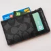a wallet containing credit cards